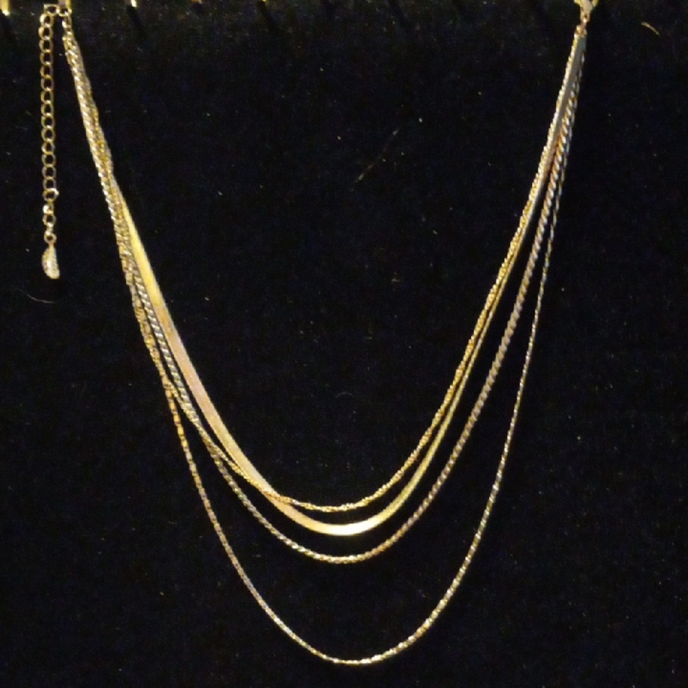 Free People Elegant Gold Layered Necklace